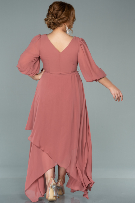 Robe Grande Taille Midi Mousseline Pelure D'oignon ABK1083