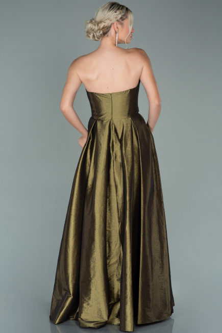 Robe de Soirée Longue Kaki ABU2007