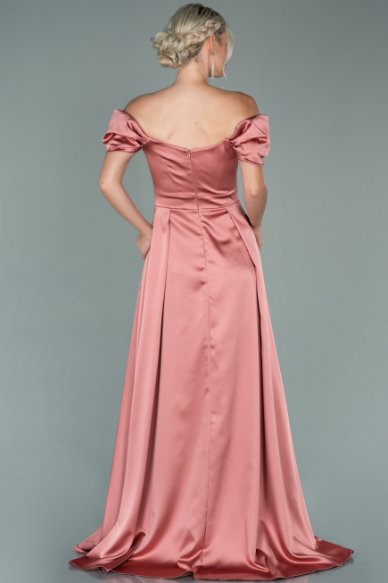 Robe De Soirée Satin Longue Pelure D'oignon ABU1716