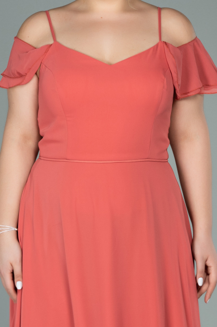 Robe Grande Taille Mousseline Longue Pelure D'oignon ABU1892