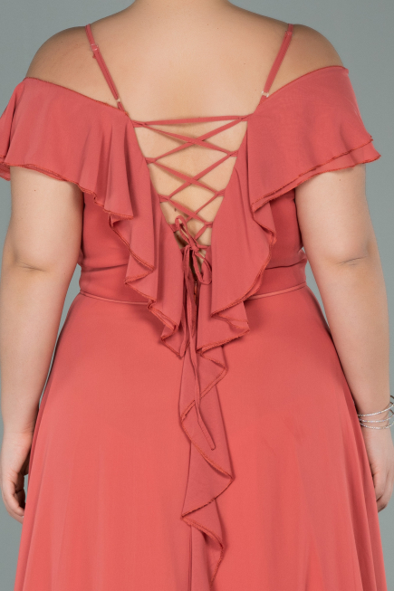 Robe Grande Taille Mousseline Longue Pelure D'oignon ABU1892