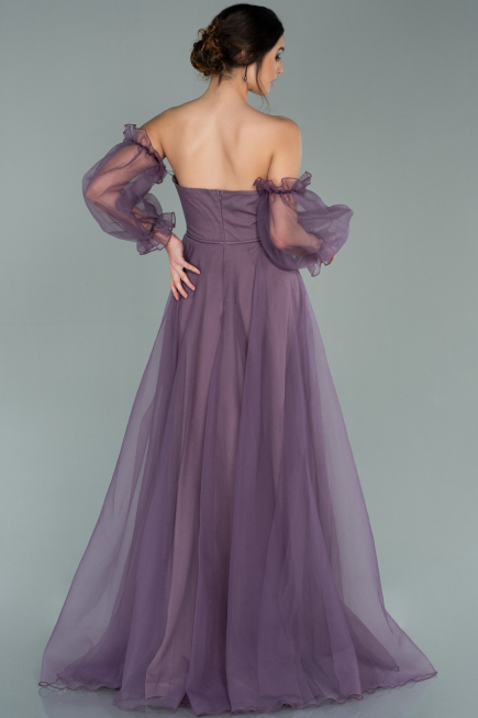 Robe de Soirée Longue Lavande ABU2076