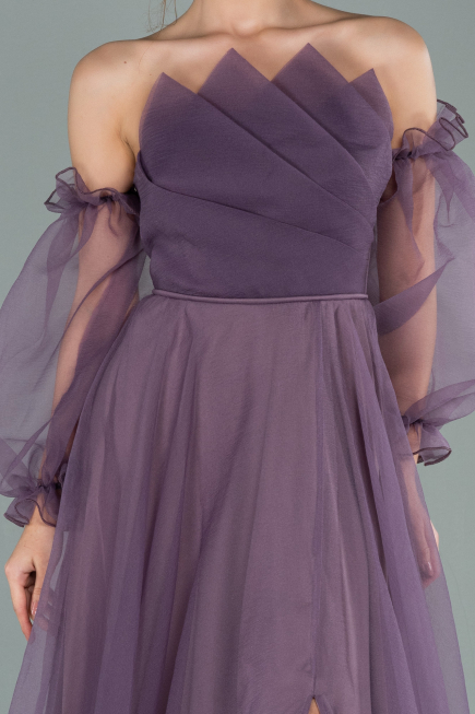 Robe de Soirée Longue Lavande ABU2076