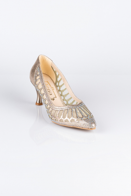Stiletto Pierreux Doré MJ5431