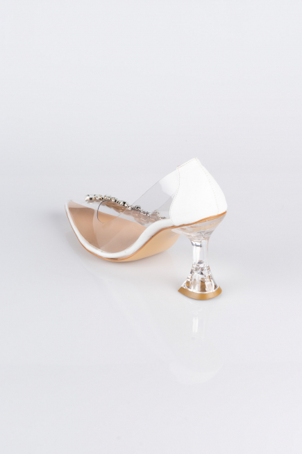 Stiletto Pierreux Blanc AB1055