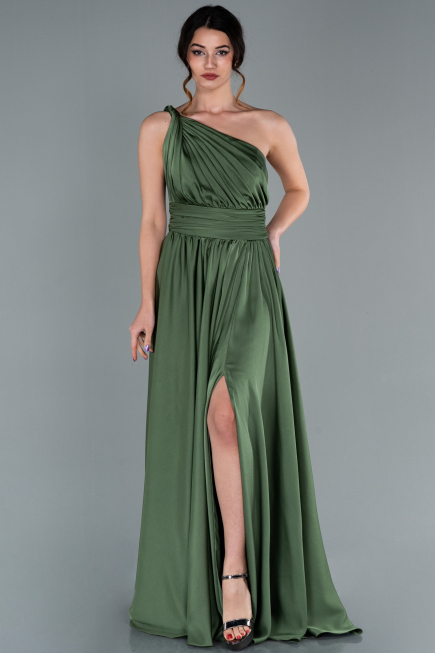 Robe de Fiançaille Longue Kaki ABU1142