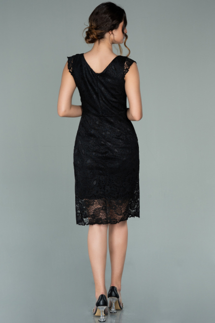 Robe de Soirée Courte Noir ABK010