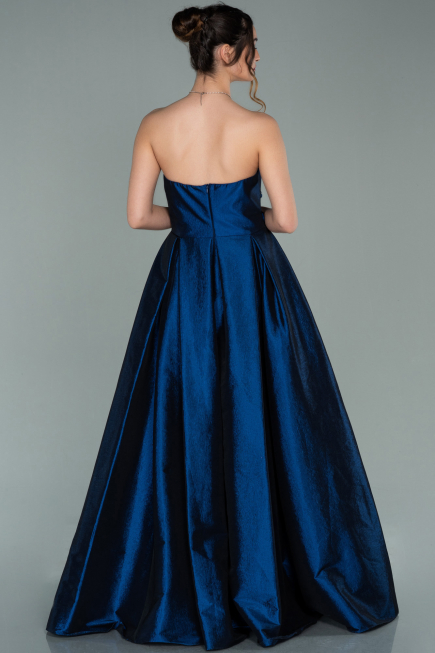 Robe de Soirée Longue Bleu Marine ABU2007