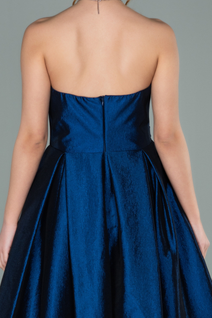 Robe de Soirée Longue Bleu Marine ABU2007