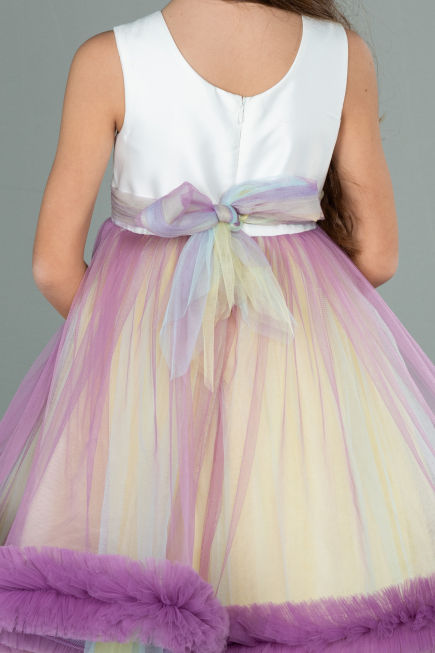 Robe de Soirée Enfants Longue Rinçage ABU2154