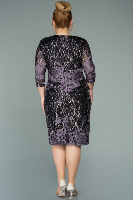 Robe de Soirée Grande Taille Courte Squameuse  ABK1284