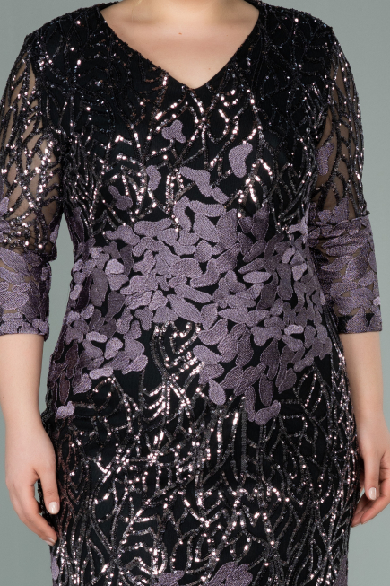 Robe de Soirée Grande Taille Courte Squameuse  ABK1284