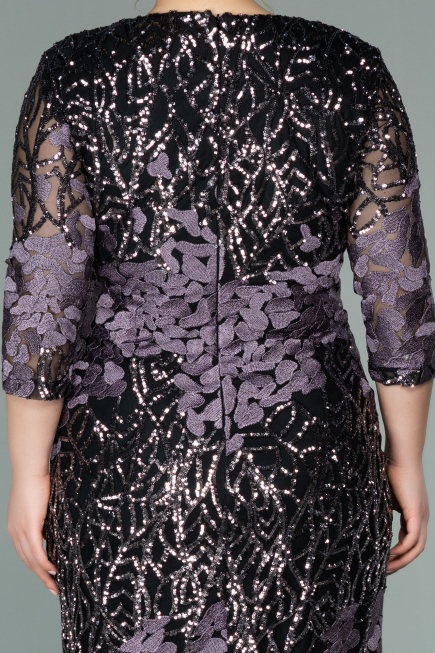 Robe de Soirée Grande Taille Courte Squameuse  ABK1284