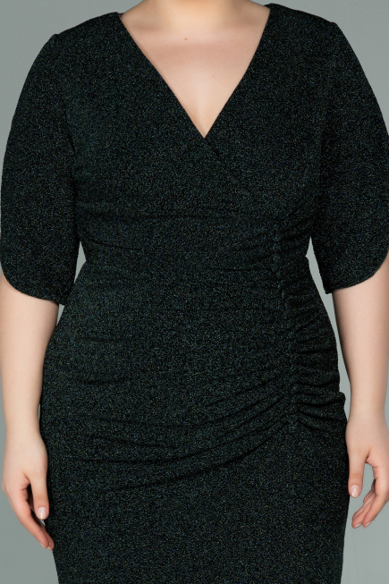 Robe de Soirée Grande Taille Courte Émeraude ABK1276
