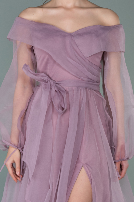 Robe De Fiançaille Longue Couleur Rose ABU1468