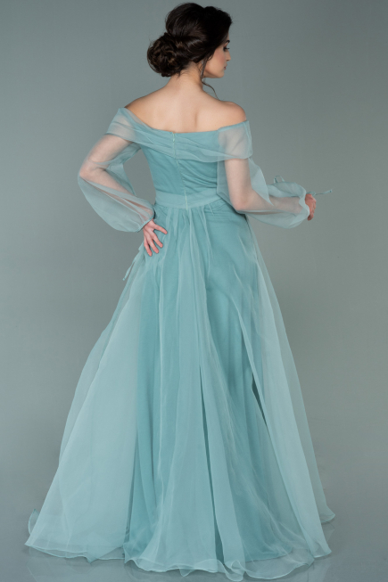 Robe De Fiançaille Longue Menthe ABU1468