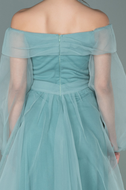 Robe De Fiançaille Longue Menthe ABU1468