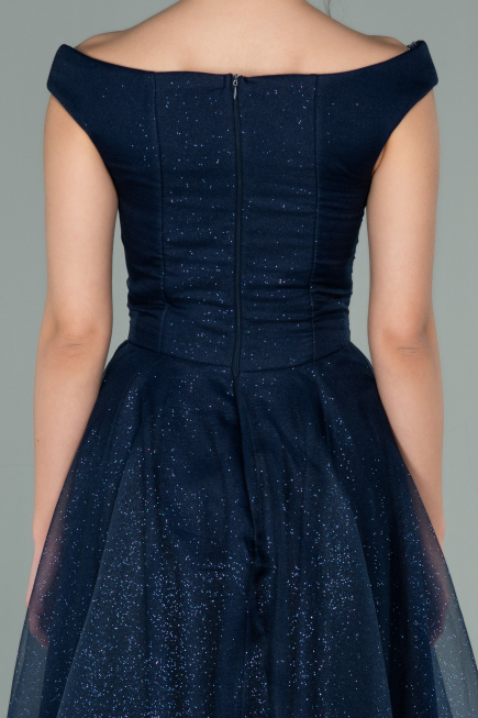 Robe de Soirée Midi Bleu Marine ABK1316