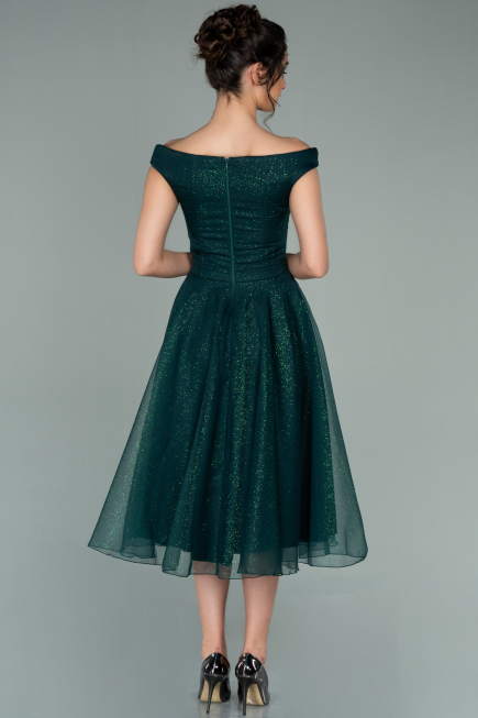 Robe de Soirée Midi Émeraude ABK1316