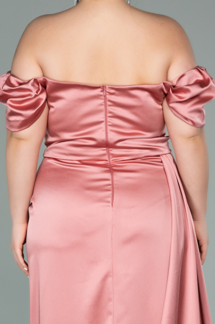 Robe De Soirée Grande Taille Satin Longue Pelure D'oignon ABU1626