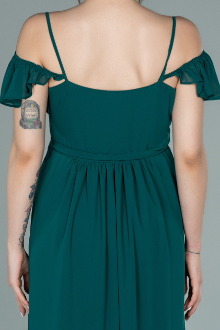 Robes De Soiree De Gross Longue Émeraude ABU756