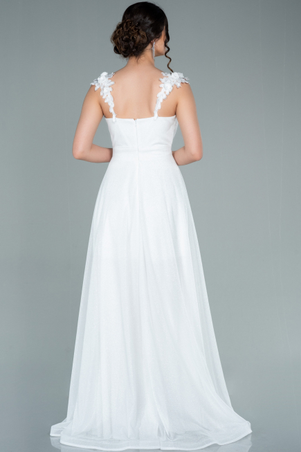 Robe de Soirée Longue Blanc ABU2307