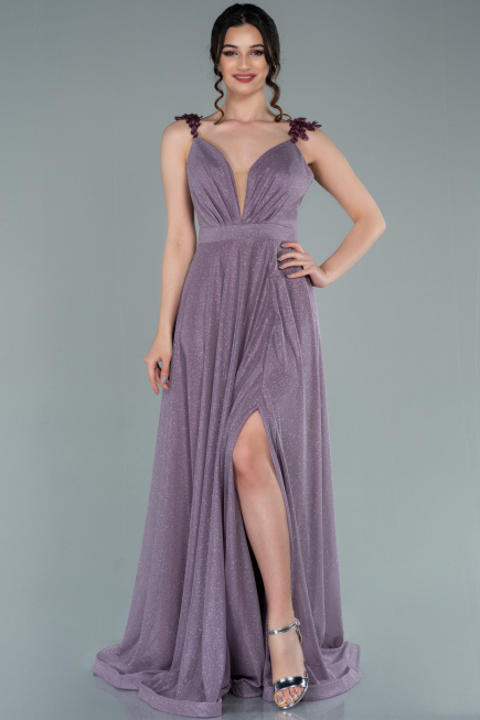 Robe de Soirée Longue Lavande ABU2307