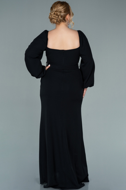 Robe de Soirée Grande Taille Longue Noir ABU2292