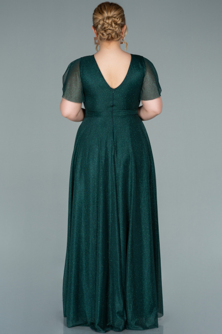 Robe de Soirée Grande Taille Longue Émeraude ABU2310