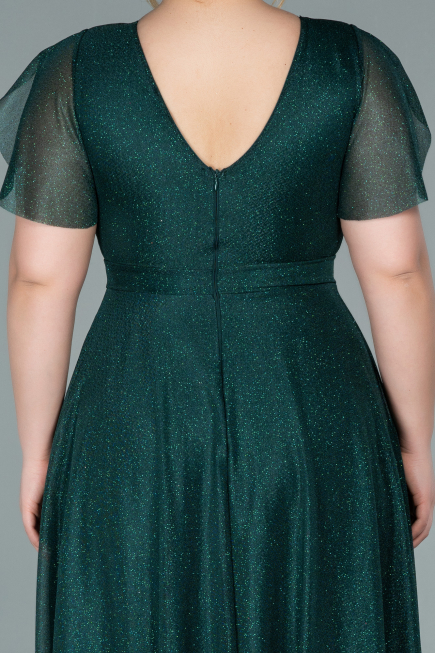 Robe de Soirée Grande Taille Longue Émeraude ABU2310
