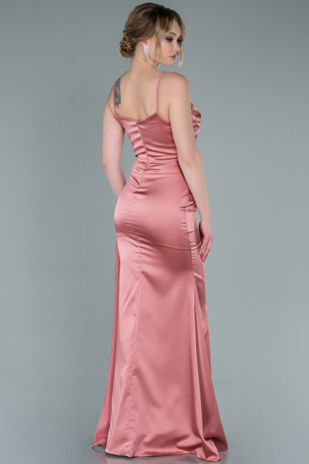 Robe Queue De Poisson Satin Longue Pelure D'oignon ABU1894