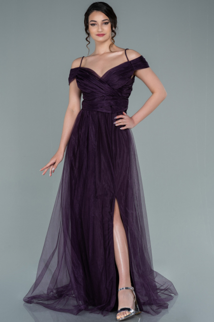 Robe de Soirée Longue Violet ABU2336