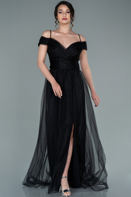 Robe de Soirée Longue Noir ABU2336