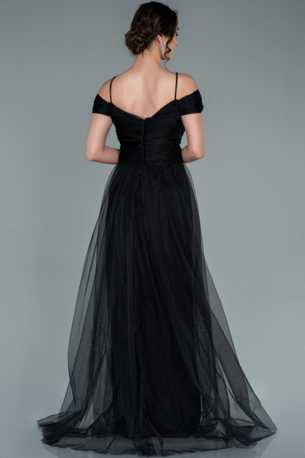 Robe de Soirée Longue Noir ABU2336