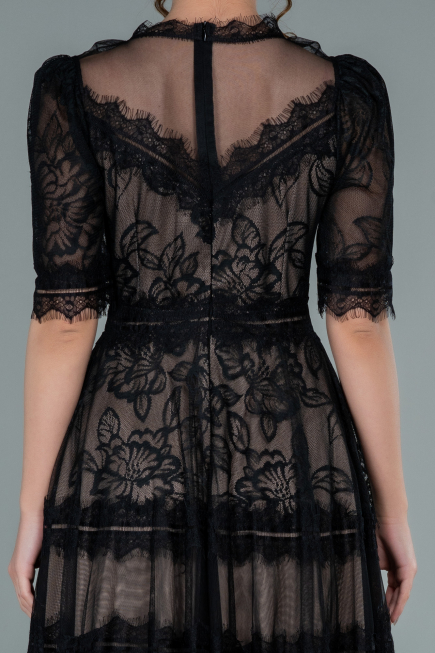 Tenue de Soirée Midi Dantelle Noir ABK1388