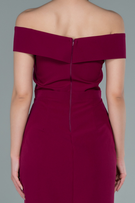Robe de Cérémonie Midi Prune ABK1393