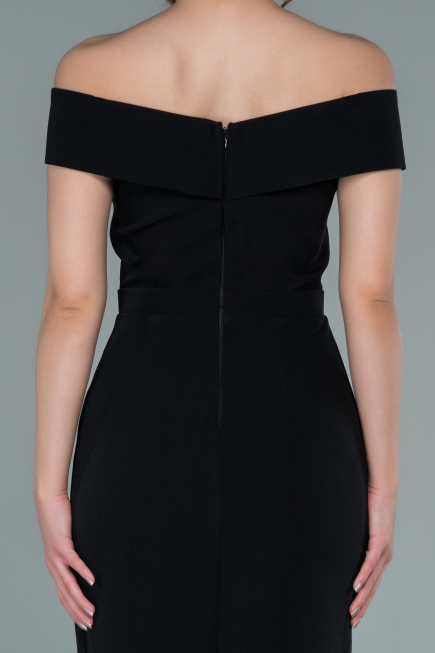 Robe de Cérémonie Midi Noir ABK1393