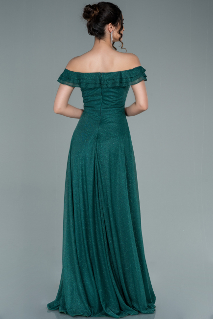 Robe de Soirée Longue Émeraude ABU2351