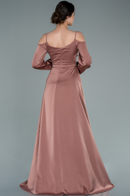 Robe de Soirée Longue Satin Pelure D'oignon ABU2339