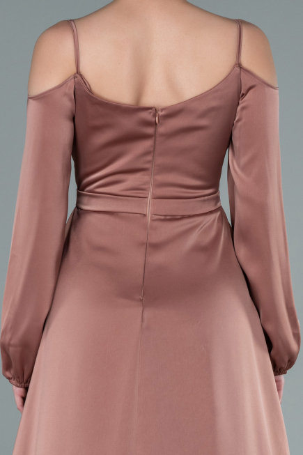 Robe de Soirée Longue Satin Pelure D'oignon ABU2339