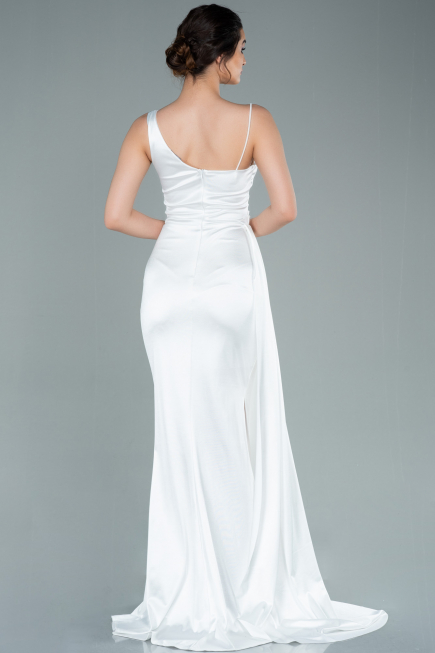 Robe de Soirée Longue Blanc ABU2373