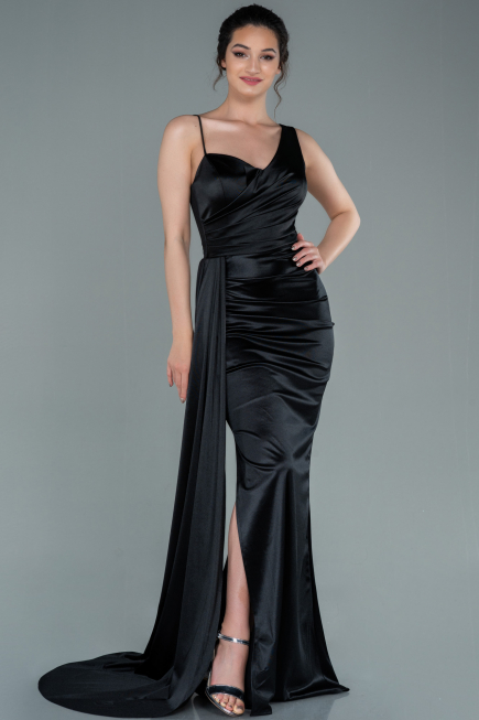 Robe de Soirée Longue Noir ABU2373