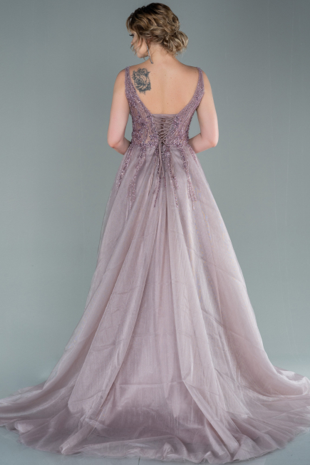 Haute Couture Longue Couleur Rose ABU2377