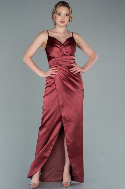 Robe De Fiançaille Longue Rouge ABU564