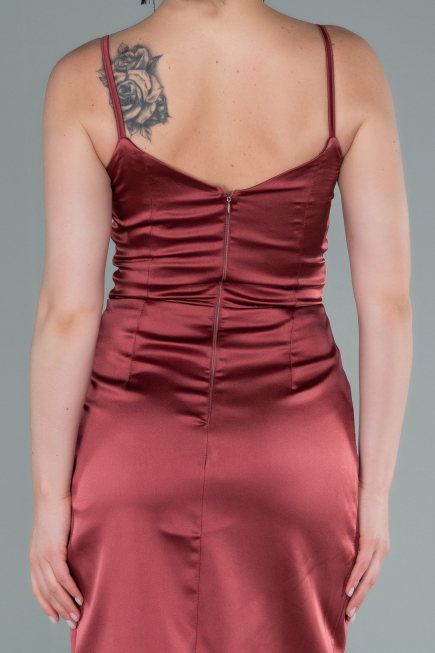 Robe De Fiançaille Longue Rouge ABU564