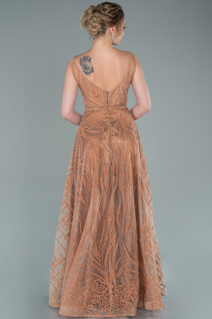Robe de Soirée Longue Or ABU2418