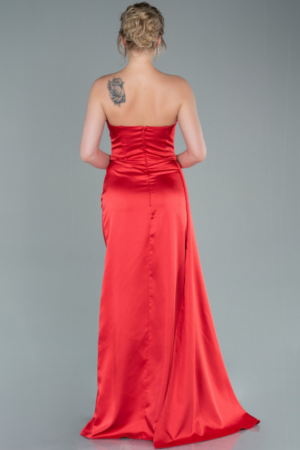 Robe de Soirée Longue Rouge ABU370