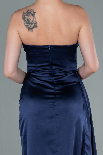 Robe de Soirée Longue Bleu Marine ABU370