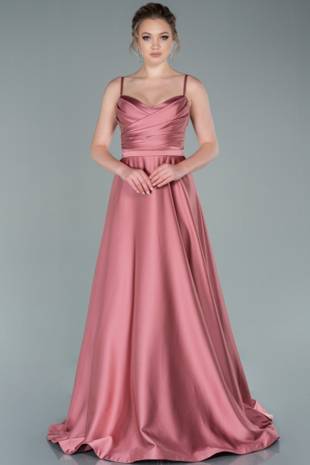 Robe De Soirée Satin Longue Pelure D'oignon ABU1601