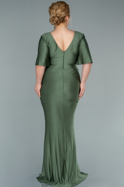Robe Grande Taille Longue Kaki ABU2441